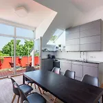 Sky Loft - Moderne Dachwohnung Mit Terrasse Und Blick Aufs Rathaus * Leipzig