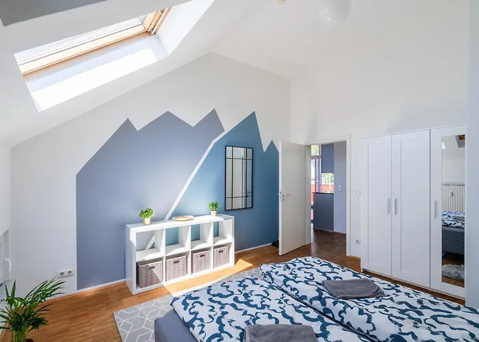 公寓 Sky Loft - Moderne Dachwohnung Mit Terrasse Und Blick Aufs Rathaus 莱比锡