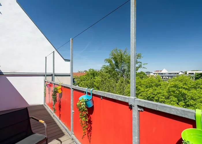 公寓 Sky Loft - Moderne Dachwohnung Mit Terrasse Und Blick Aufs Rathaus