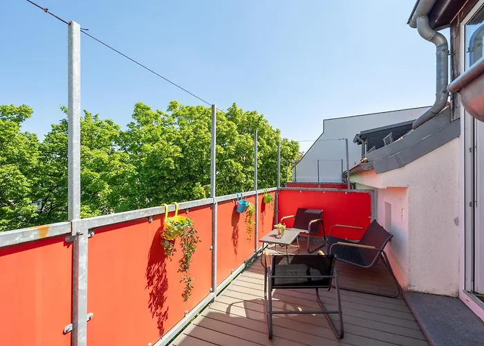 Sky Loft - Moderne Dachwohnung Mit Terrasse Und Blick Aufs Rathaus * 莱比锡